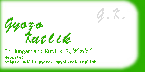 gyozo kutlik business card